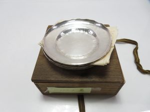 【銀製・煎茶道具】銀製・煎茶道具　銘々皿を買取しました。